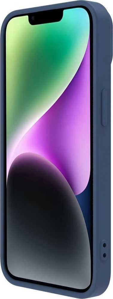 Nillkin CamShield Silky silikoninis iPhone 14 Plus with Camera Protector dėklas telefonui mėlynos spalvos