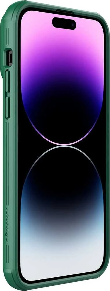 Nillkin CamShield S Apple iPhone 14 Pro Max Armored Camera Protector dėklas telefonui žalios spalvos
