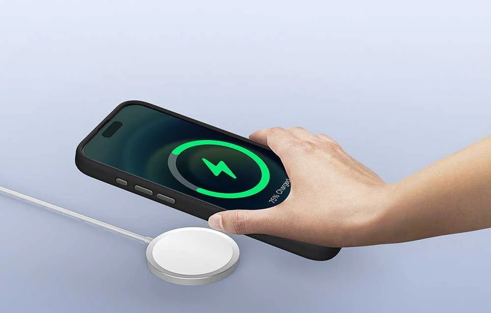 Nillkin LensWing magnetinis dėklas Apple iPhone 16 Pro Max (mėlynas)