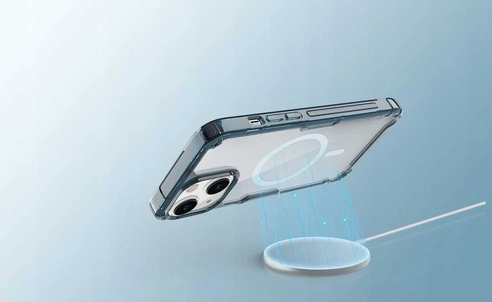 Nillkin Nature TPU Pro magnetinis dėklas, skirtas Apple iPhone 14 Plus (mėlynas)