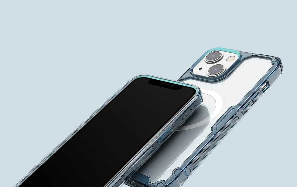 Nillkin Nature TPU Pro magnetinis dėklas, skirtas Apple iPhone 14 Plus (mėlynas)