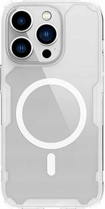 Nillkin Nature TPU Pro magnetinis dėklas, skirtas Apple iPhone 14 Plus (baltas)
