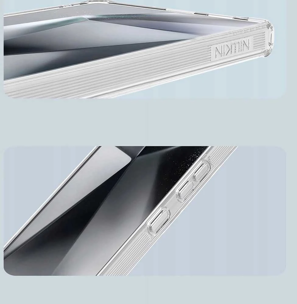 „Nillkin Nature TPU Pro“ magnetinis dėklas, skirtas „MagSafe“ telefonui „Samsung Galaxy S25 Ultra“ (baltas)