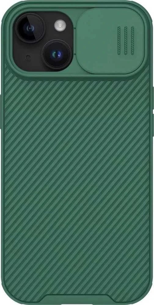 Nillkin CamShield Pro Magnetic Apple iPhone 15 Plus with Camera Protector – dėklas telefonui žalios spalvos