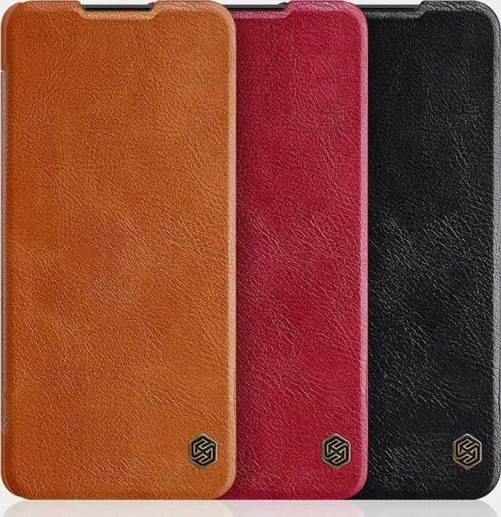 Nillkin Qin leather holster case Samsung Galaxy A42 5G dėklas telefonui juodos spalvos