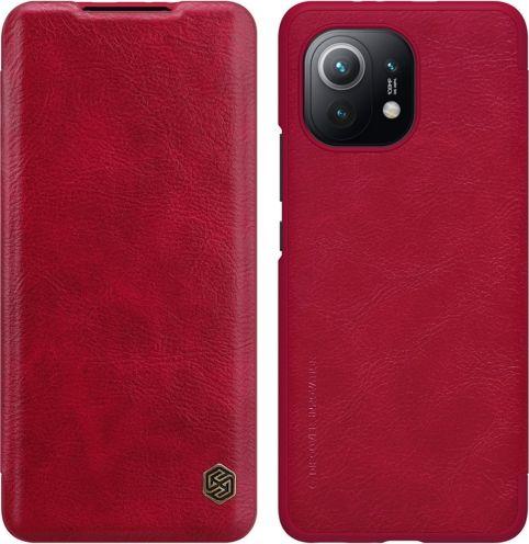 Nillkin QIN odinis dėklas Xiaomi Mi 11 Raudon