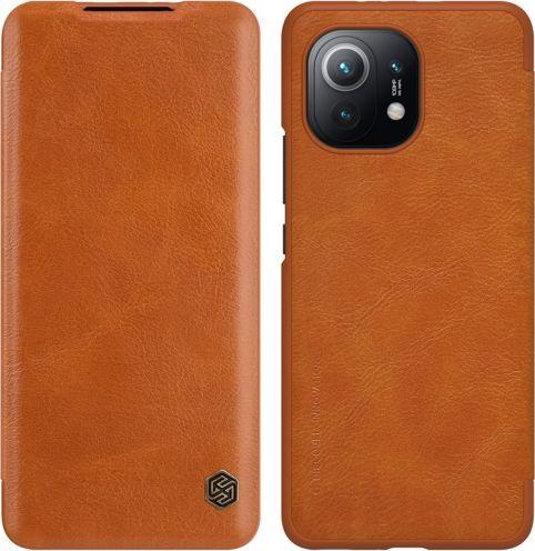 Nillkin Qin Odinis dėklas Xiaomi Mi 11 ruda