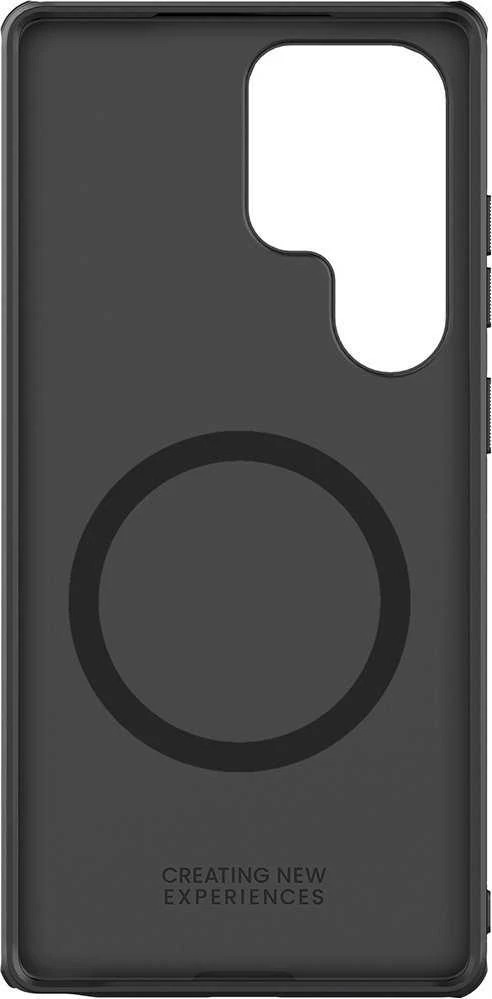 Nillkin Super Frosted Shield Pro Magnetic Case Samsung S25 Ultra su MagSafe – dėklas telefonui juodos spalvos