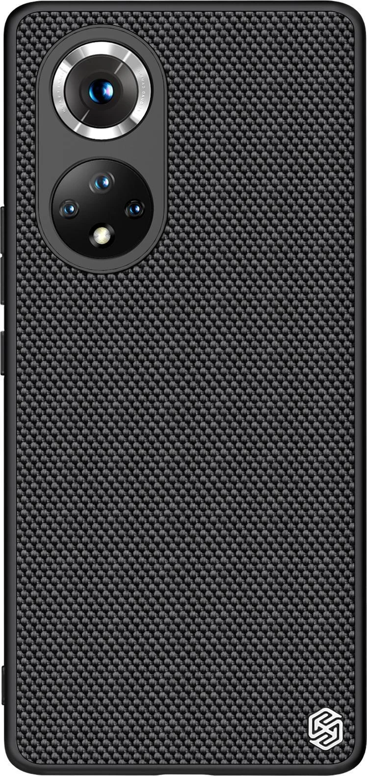 Nillkin Textured durable reinforced gel frame and nylon back Honor 50 Pro dėklas telefonui juodos spalvos