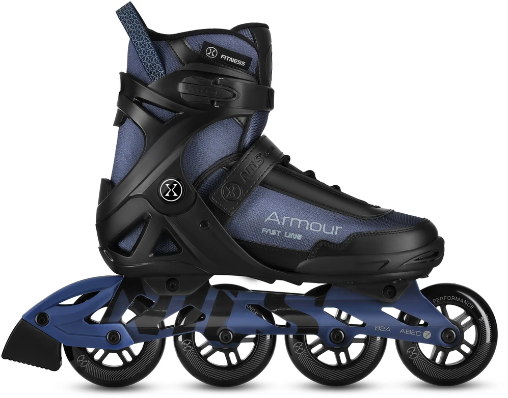 Riedučiai NA22151 Armour, juodi, 38 dydis, Nils Extreme