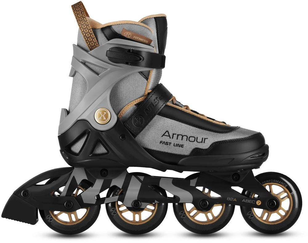 Riedučiai NA22151 Armour, juodi, 38 dydis, Nils Extreme