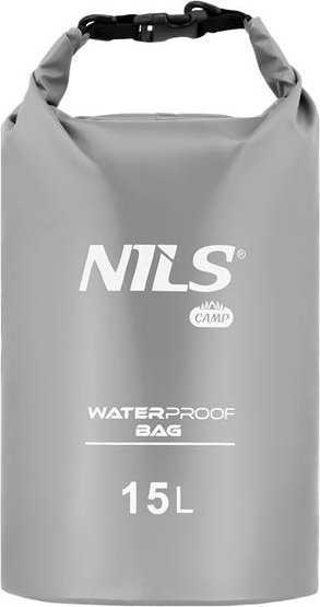 Neperšlampamas krepšys NILS CAMP NC1703, pilkas, 15 l