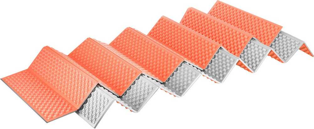 Nils Extreme NC17103 Sulankstomas turistinis kilimėlis su aliuminio pagrindu ir XPE 195 cm oranžinė NILS CAMP