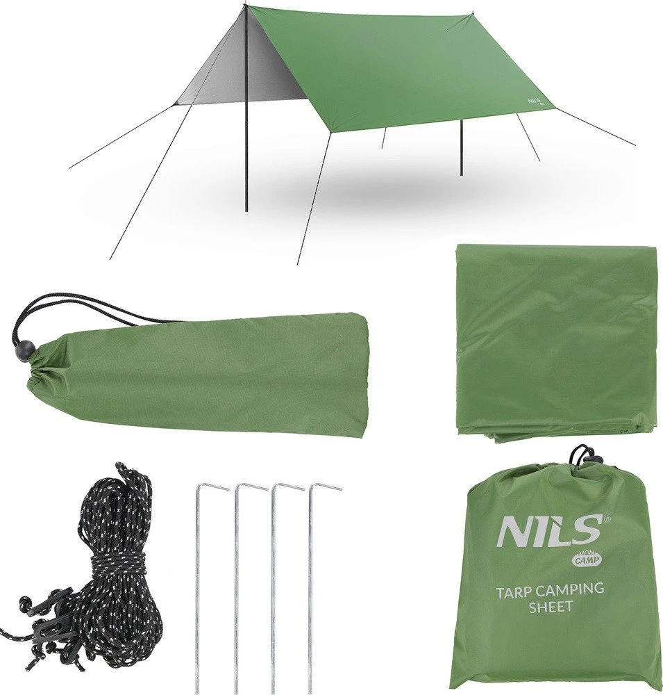 Nils Extreme tentas 300x300cm, žalias (be strypų) NC17107