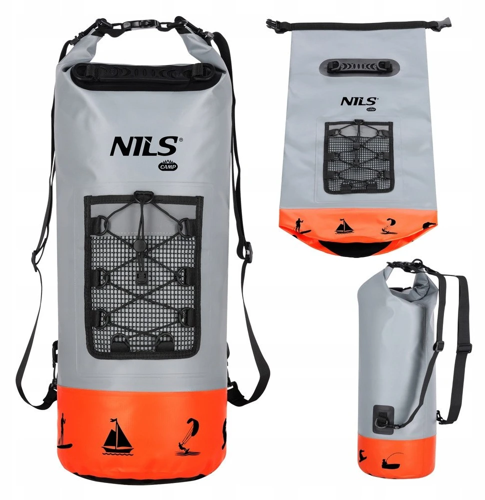 Nils Extreme NC17108 Kuprinė WODOODPORNY 25L ORANŽINĖ NILS CAMP