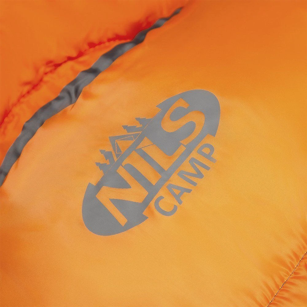 Miegmaišis Nils Camp NC2008 juodas-oranžinis, L dydis