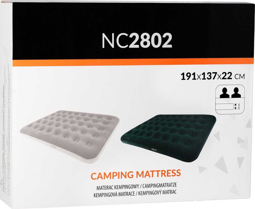 Nils Extreme NC2802 Čiužinys KEMPINGOWY 191X137X22 CM BEŻOWY NILS CAMP