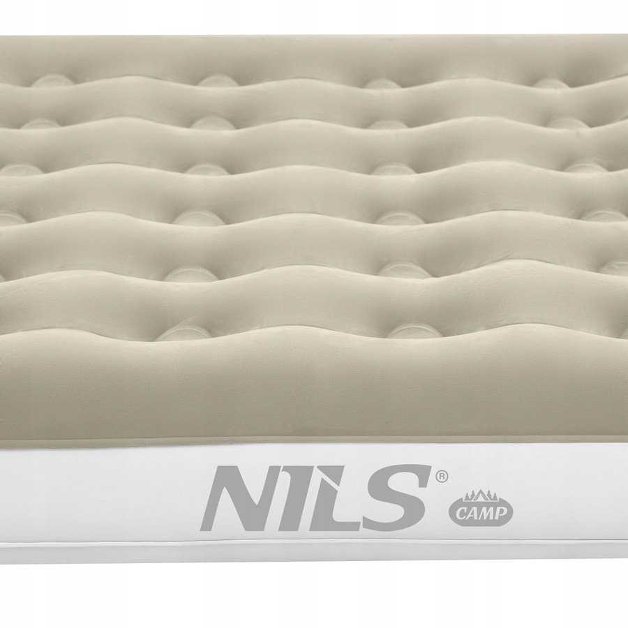 Nils Extreme NC2803 Čiužinys Turistinis DMUCHANY 203X152X22 CM BEŻOWY NILS CAMP