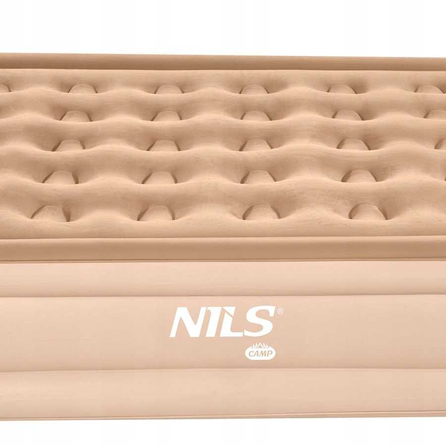 Nils Extreme NC2808 Čiužinys DWUOSOBOWY KING SIZE BEŻOWY + POMPKA ELEKTRYCZNA NILS CAMP