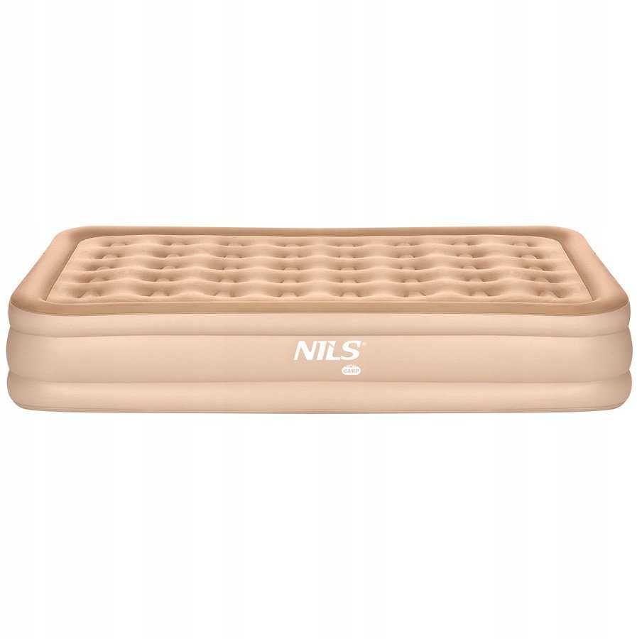 Nils Extreme NC2808 Čiužinys DWUOSOBOWY KING SIZE BEŻOWY + POMPKA ELEKTRYCZNA NILS CAMP