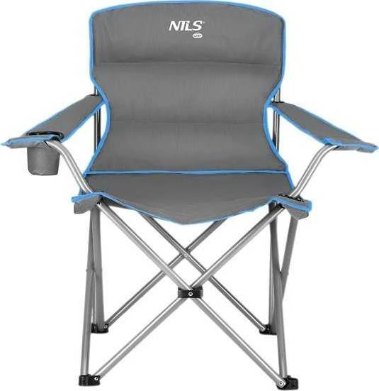 Nils Extreme NC3079 pilka-mėlyna kempingo kėdė NILS CAMP