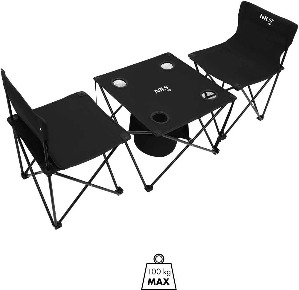Lauko baldų komplektas NC3304 NILS CAMP TOURIST SET STALAS + KĖDĖS