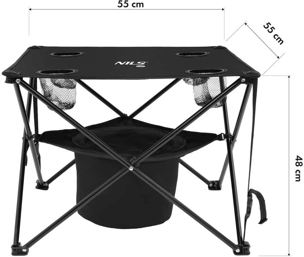 Lauko baldų komplektas NC3304 NILS CAMP TOURIST SET STALAS + KĖDĖS