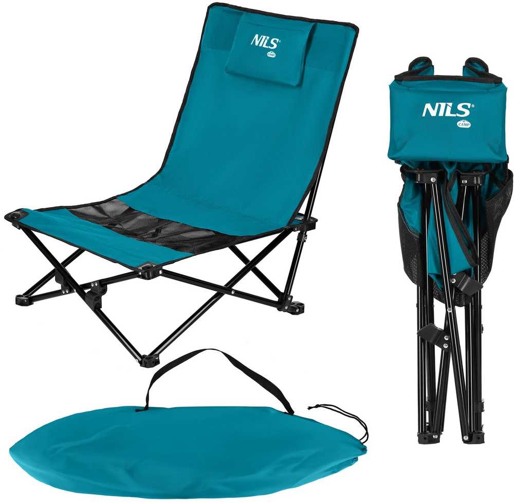 Nils Extreme NC3306 Kėdė PLAŻOWE Mėlyna Juoda NILS CAMP