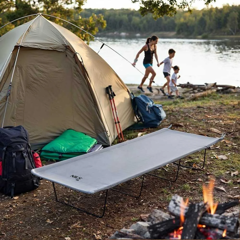 Nils Extreme NC3504 Łóżko Polowe Ultra light Szare NILS CAMP