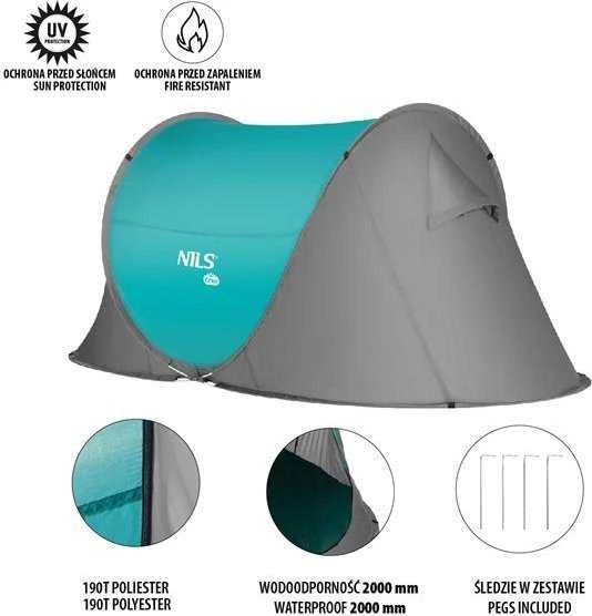 Išskleidžiama kempingo palapinė NC3743 NILS CAMP