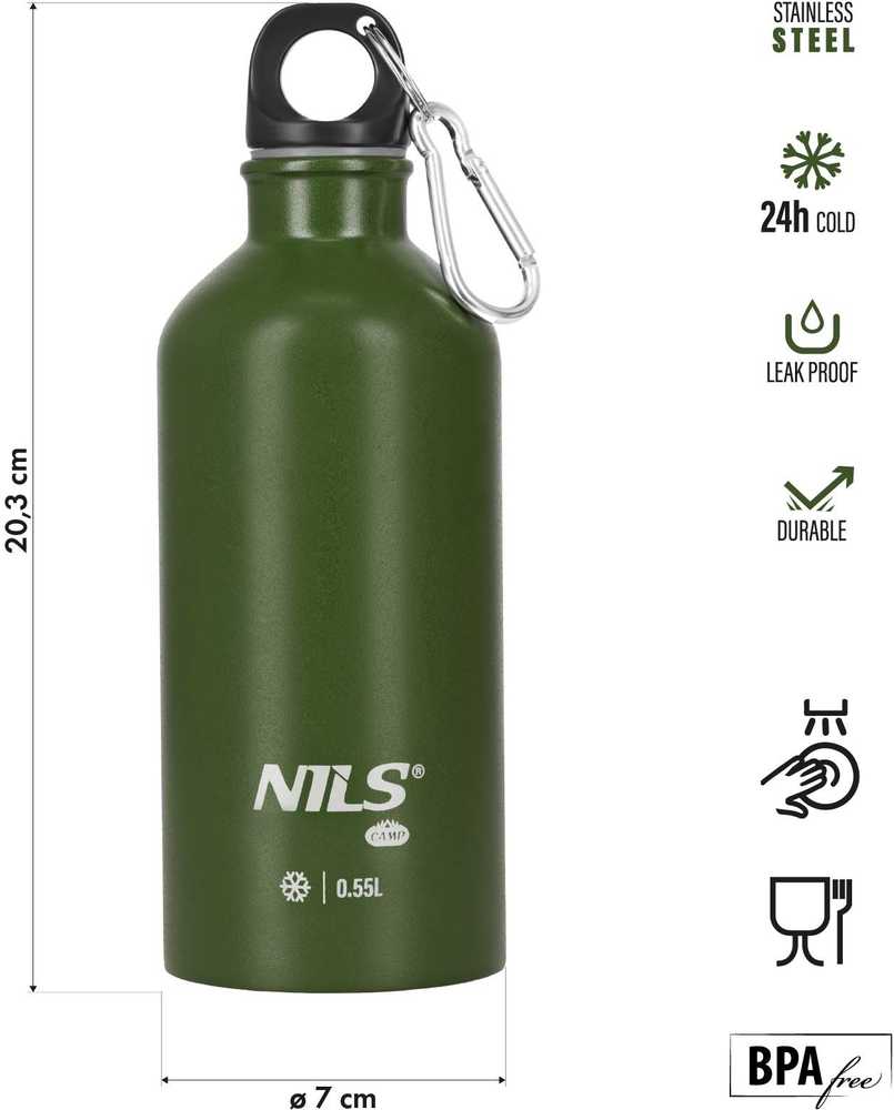 Gertuvė Nils Camp, 550ml, žalia