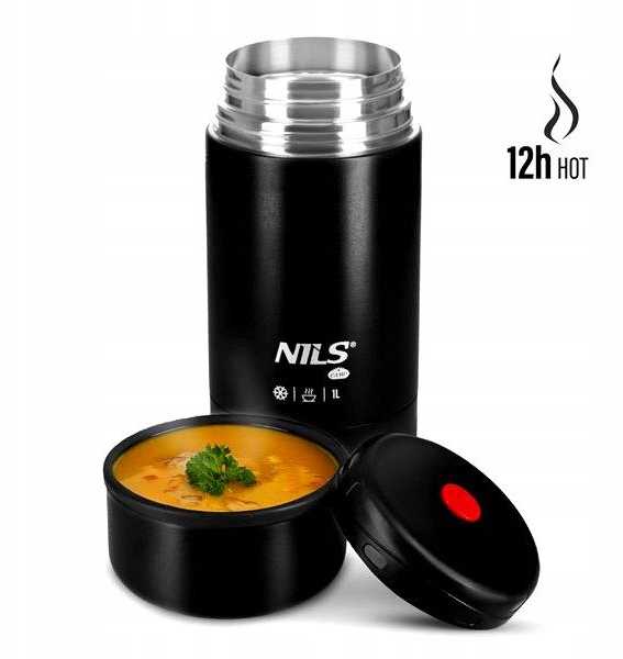 Nils Extreme NC3802 Termosas OBIADOWY 1000ML JUODA NILS CAMP