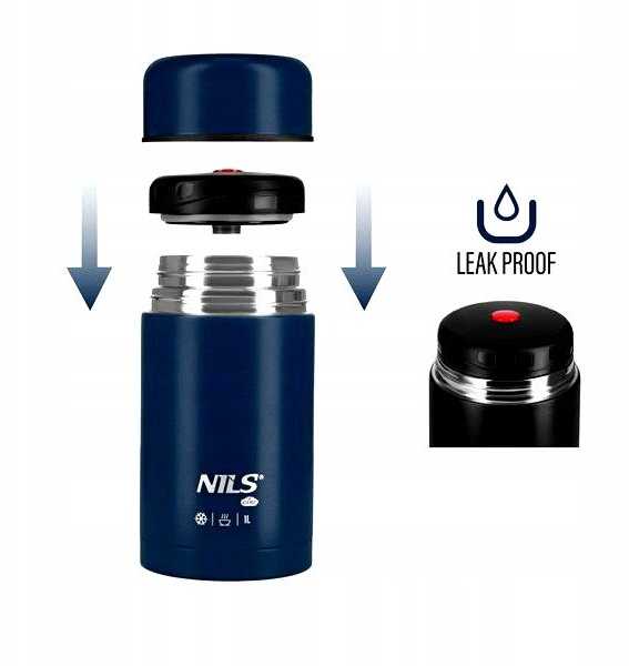 Nils Extreme NC3802 Termosas OBIADOWY 1000ML Mėlynas NILS CAMP