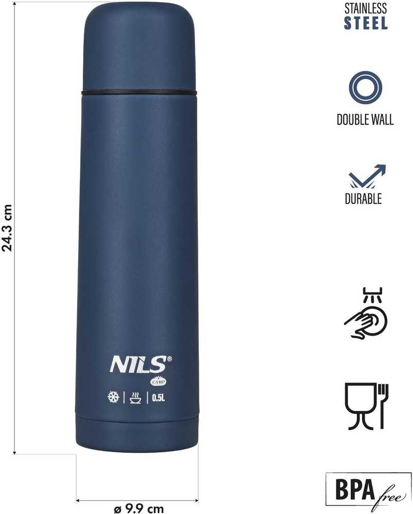 Nils Extreme NC3803 Termosas Turistinis 500 ML Mėlynas NILS CAMP
