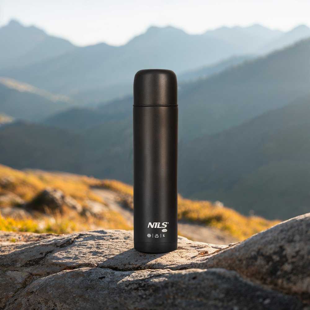 Nils Extreme NC3804 Termosas Turistinis 1000 ML JUODA NILS CAMP