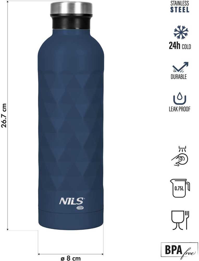 Nils Extreme Buteliukas turystyczna 750ML mėlyna NILS CAMP NC3805 (15-02-113)