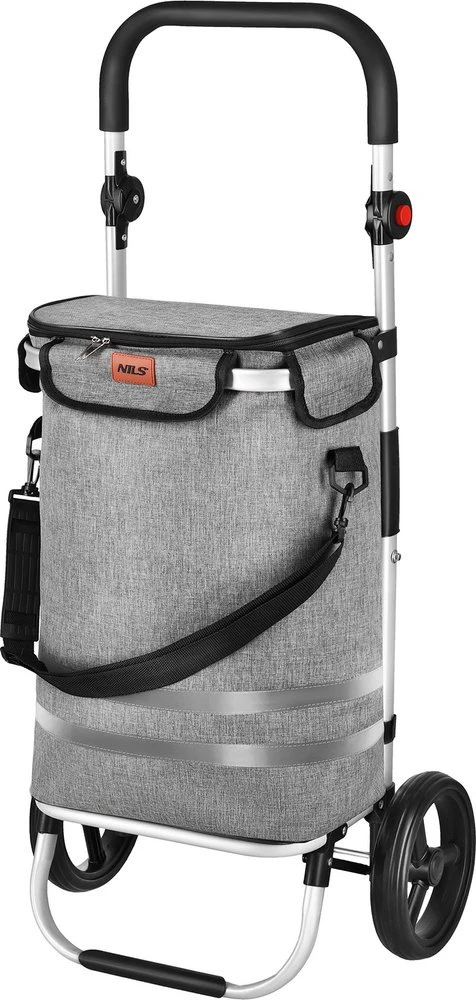 Kelioninis Nils Extreme NC4305 Vežimėlis NA ZAKUPY sulankstomas PREMIUM 50L PILKA NILS