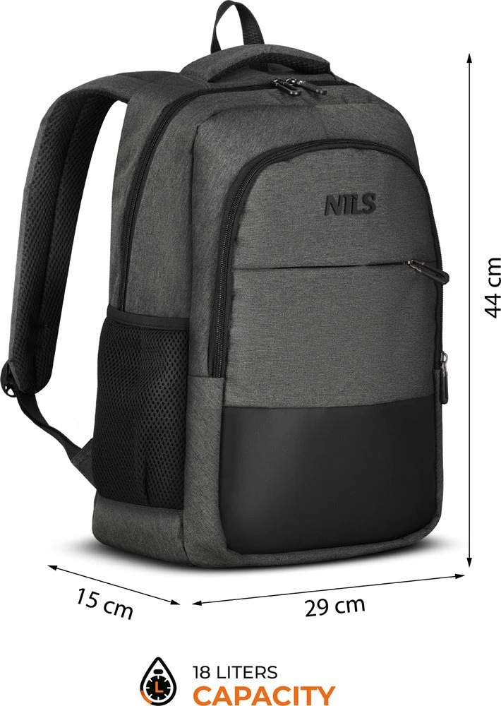 Nils Extreme NC4503 Kuprinė Miejski Z USB Pilka Nils