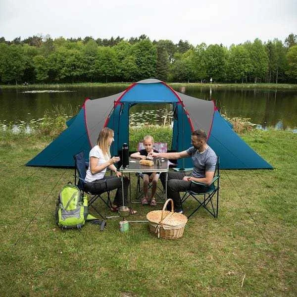 Nils Extreme NC6031 MĖLYNAI ŠVIESIAI PILKA HIGHLAND NILS CAMP PALAPINĖ