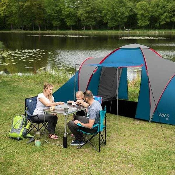 Nils Extreme NC6031 MĖLYNAI ŠVIESIAI PILKA HIGHLAND NILS CAMP PALAPINĖ