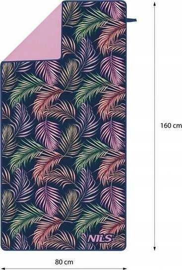 Mikropluošto rankšluostis NILS NCR14 Jungle 160x80 cm