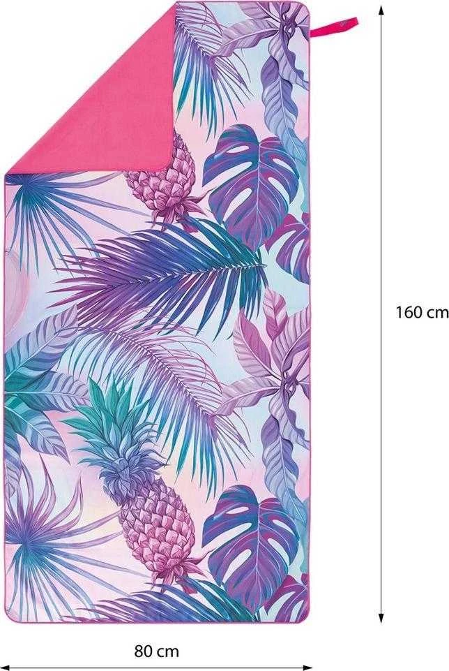 Mikropluošto rankšluostis Nils Camp NCR14 Pineapple, 160x80 cm