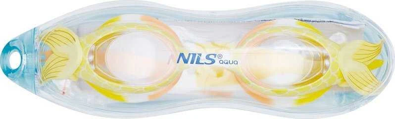 Geltoni juniorų plaukimo akiniai NILS AQUA NQG870SAF Mermaid