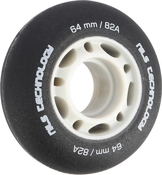 Nils Extreme PU 64x24 82A Juoda MATOWE KÓŁKA (4 vnt.) NILS EXTREME