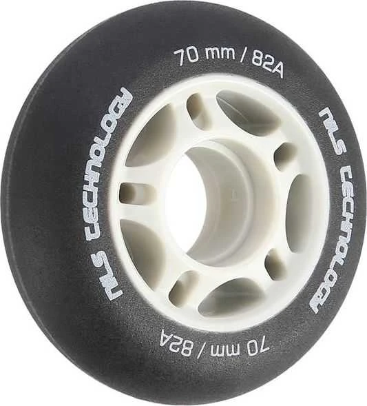 Nils Extreme PU 70x24 82A Juoda MATOWE KÓŁKA (4 vnt.) NILS EXTREME