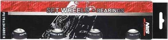 PU Juodas N ABEC-9 rinkinys Nils Extreme