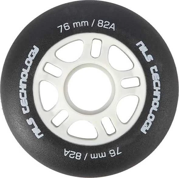 Nils Extreme PU 76x24 82A Juoda MATOWE KÓŁKA (4 vnt.) NILS EXTREME