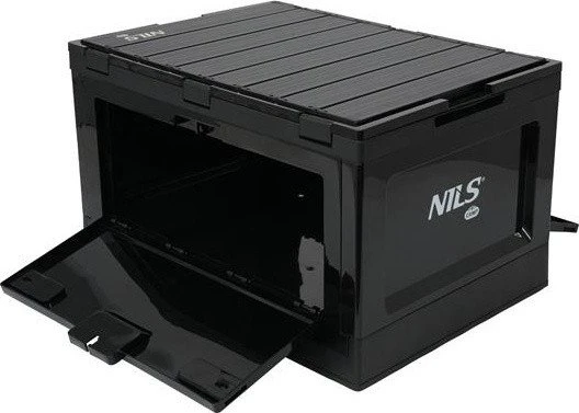 Nils Extreme sulankstoma kempingo dėžė juoda su funkcijų stalu 2in1 Nils Camp NCB4006 50x36x29,5cm 50L
