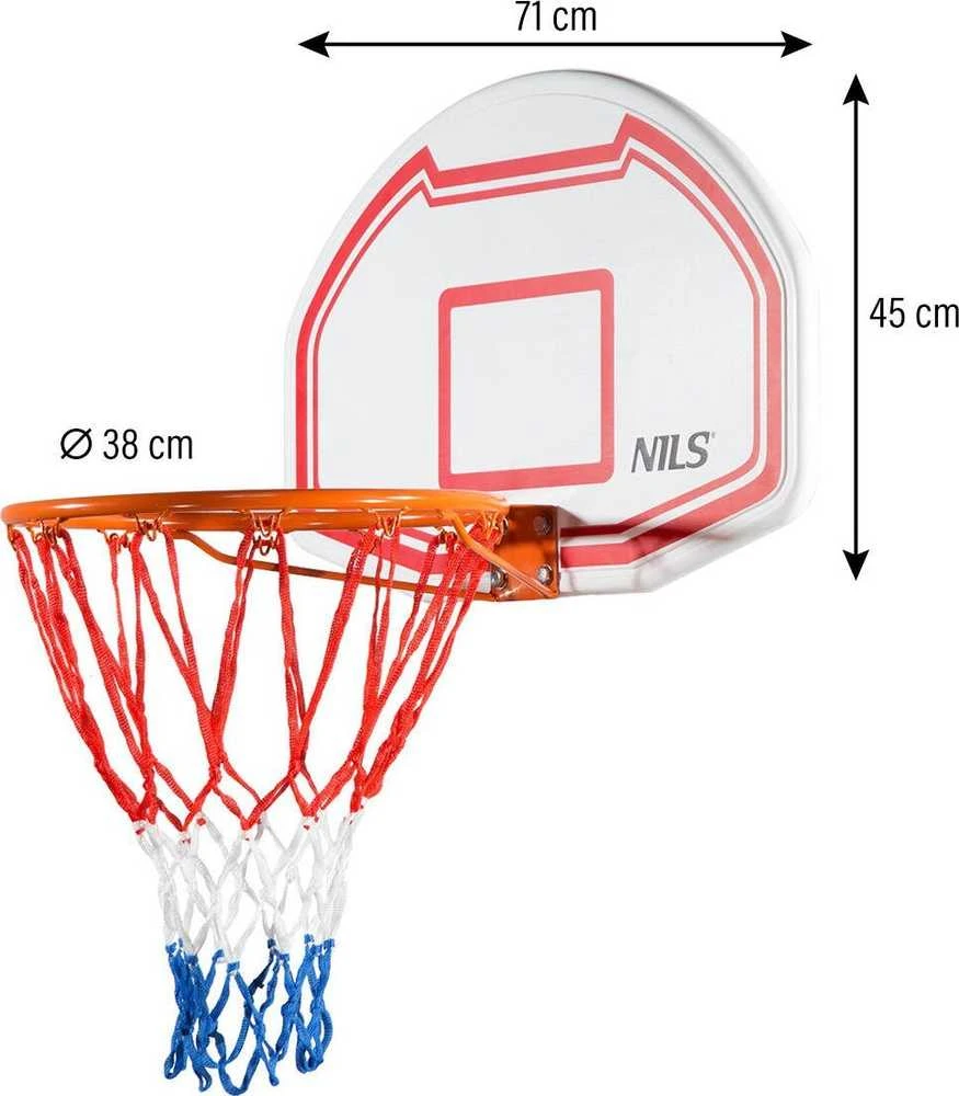 Nils Extreme Krepšinio lankas su tinkleliu Nils, 45cm