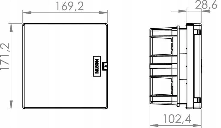 NILSON / ELS ELEKTROTECHNIKA ELEKTRINĖ DĖŽĖ PLALINTOJI JUMSKYSTĖ 1X4 4 32661004